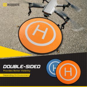 Ruggard DLP-44 44-Inch Drone Landing Pad | Portable, Double-Sided, Water-Resistant