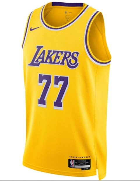Nike Los Angeles Lakers Luka Dončić Dri-FIT NBA Icon Edition Swingman Jersey - Yellow