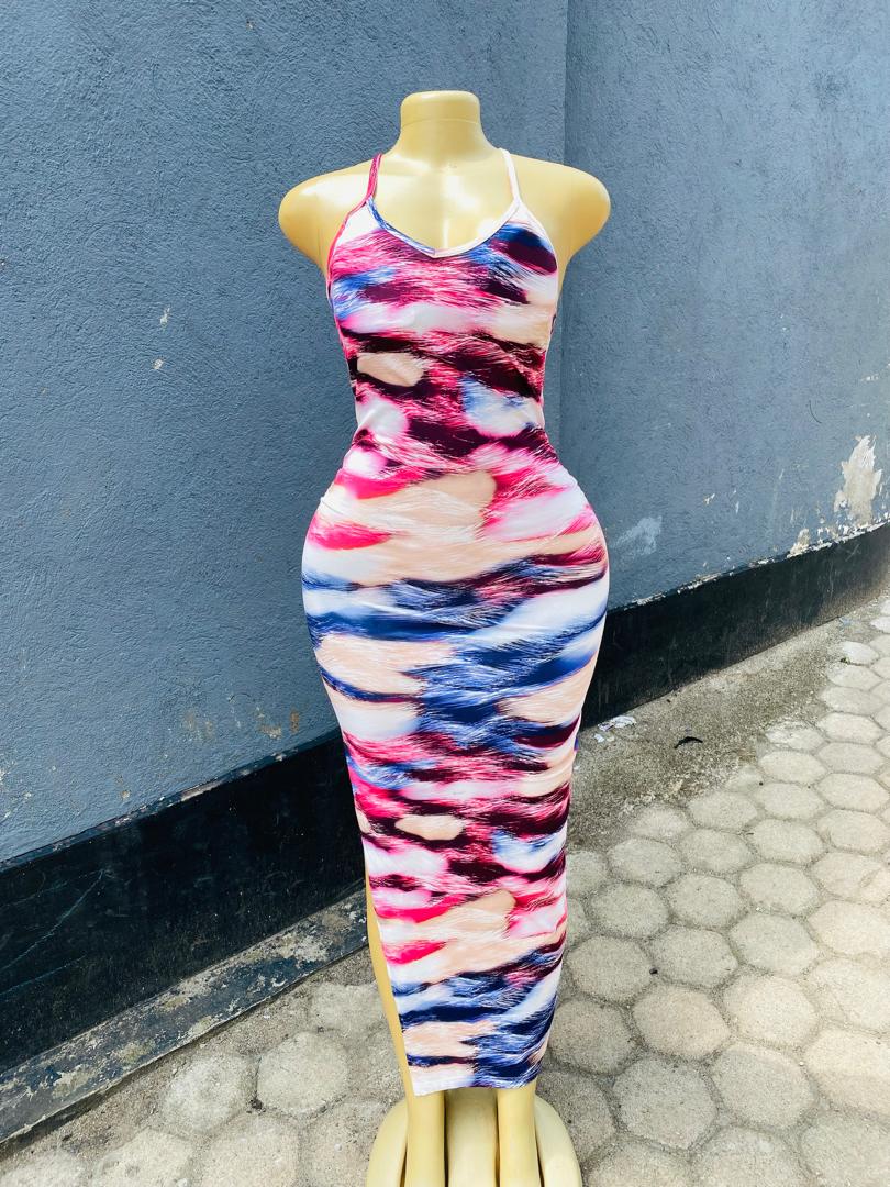 Spring Ready Maxi Dress - Blue/combo - Women VIP Dress