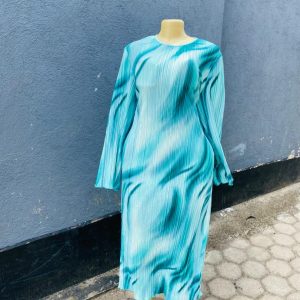 long-sleeve, calf-length dress  Women Dress for Meeting and party