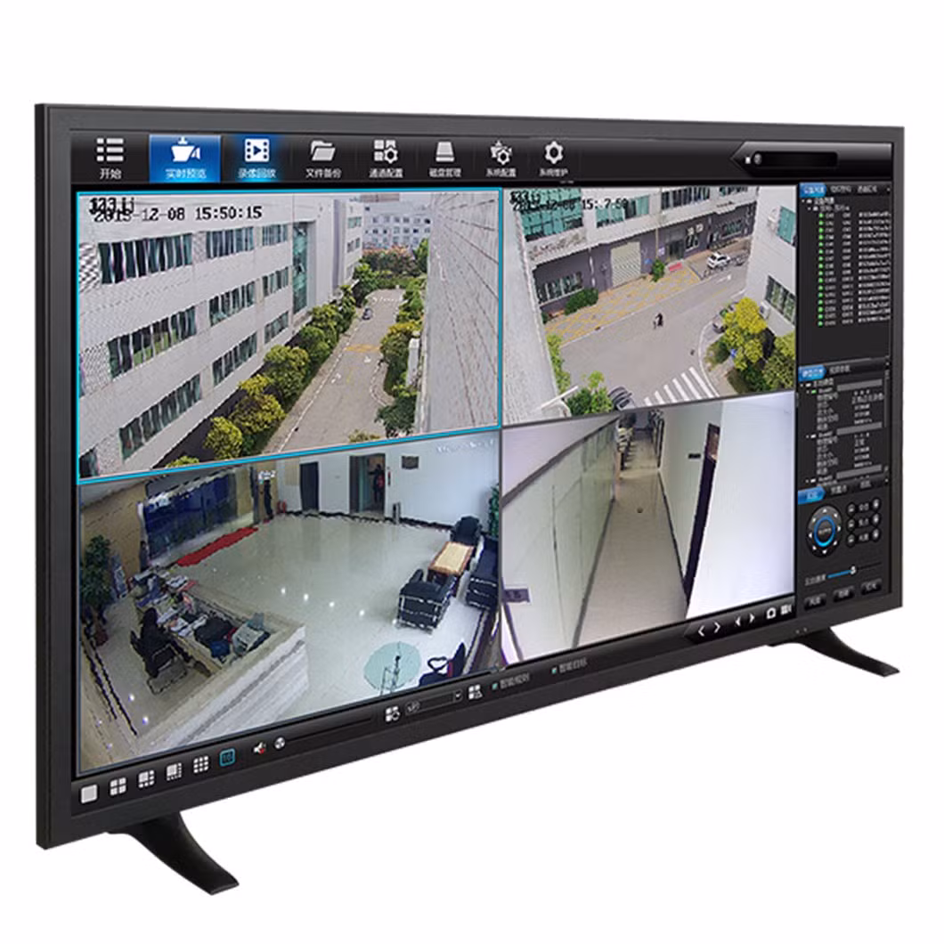 TV-Monitor 43 Inch-Screen Color-LCD-LED-1080P-4K-CCTV-IP-PC-Surveillance-Mini-Cameras-Display