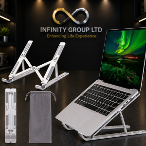 PORTABLE  LAPTOP STAND - Adjustable & Foldable Stand.