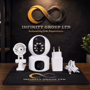 Best Office & Home Camera – Wireless 360° CCTV Security Camera with 2 Cameras, Night Vision & Phone Monitoring