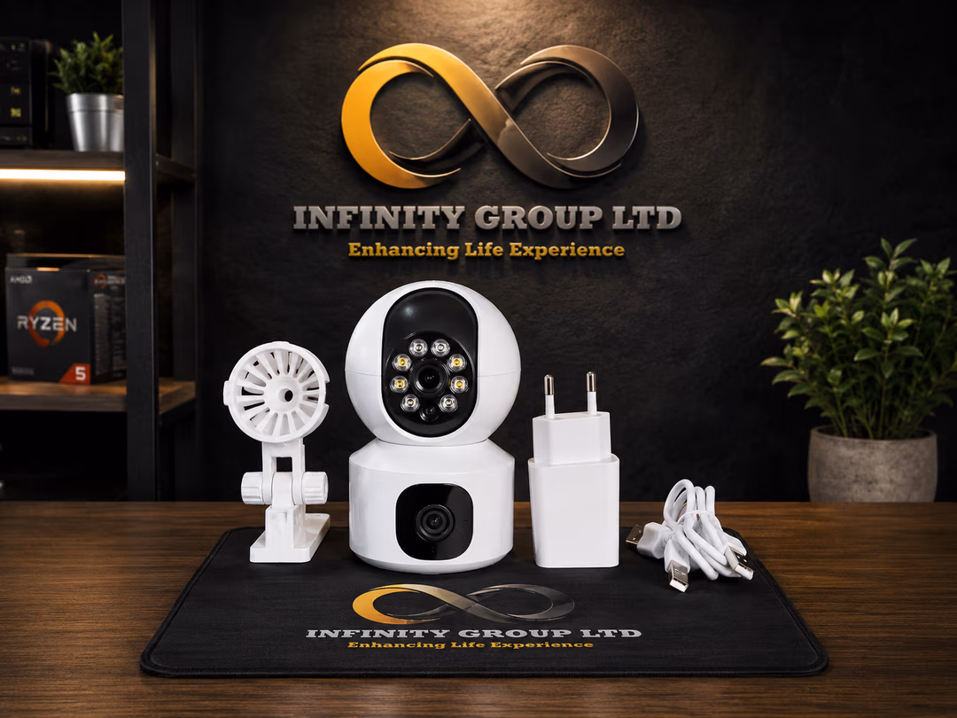 Best Office & Home Camera – Wireless 360° CCTV Security Camera with 2 Cameras, Night Vision & Phone Monitoring