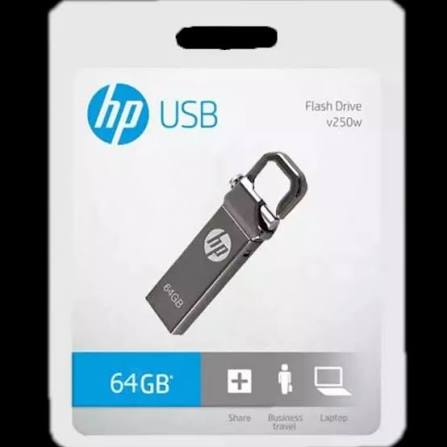 HP 64GB USB Flash Drive v250w – USB 3.0 High-Speed Metal Memory Stick (Original tested)